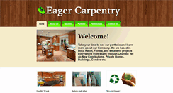 Desktop Screenshot of eagercarpentry.com